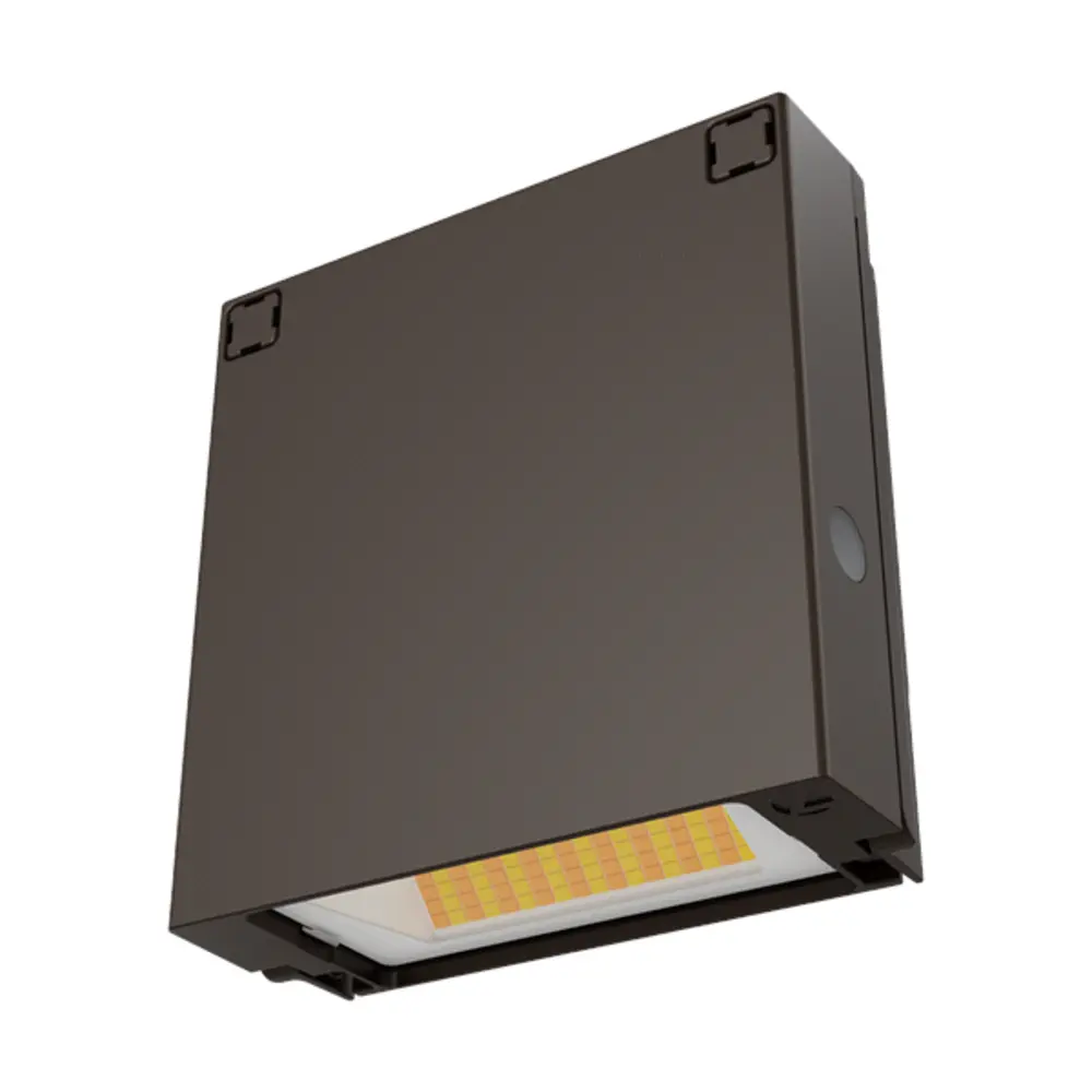 LED Wall Pack, 3000K/4000K/5000K, 120-277 VAC, Photocell, Dark Bronze