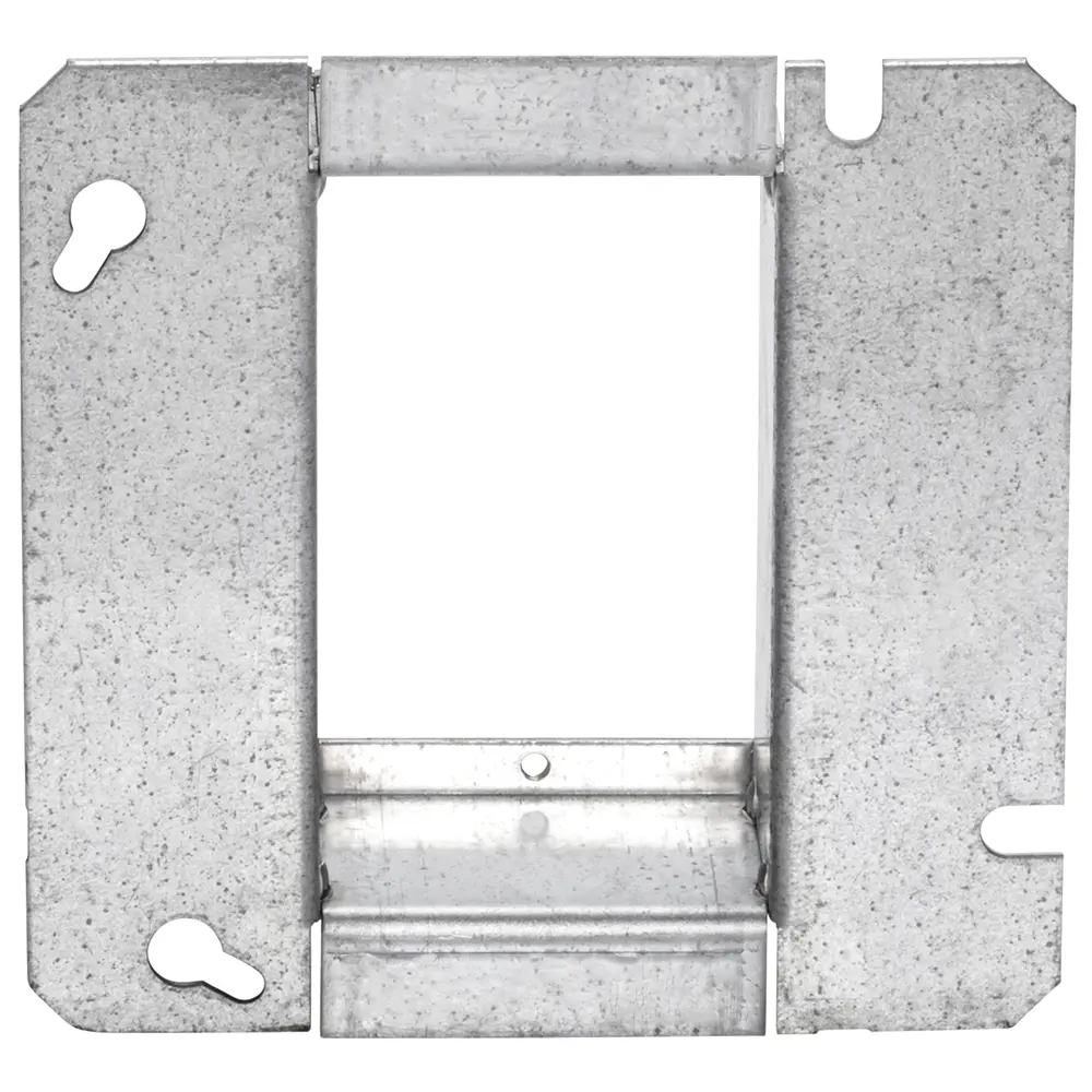 4-11/16" Square Single-Gang Device Ring, 1" Raised, 7.5 Cu. In. 1 4-11/16" Square Single-Gang Device Ring, 1" Raised, 7.5 Cu. In.