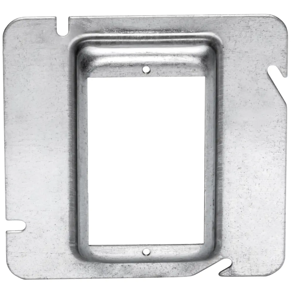 4-11/16" Square Single-Gang Device Ring, 5/8" Raised, 4.3 Cu. In. 2 4-11/16" Square Single-Gang Device Ring, 5/8" Raised, 4.3 Cu. In.