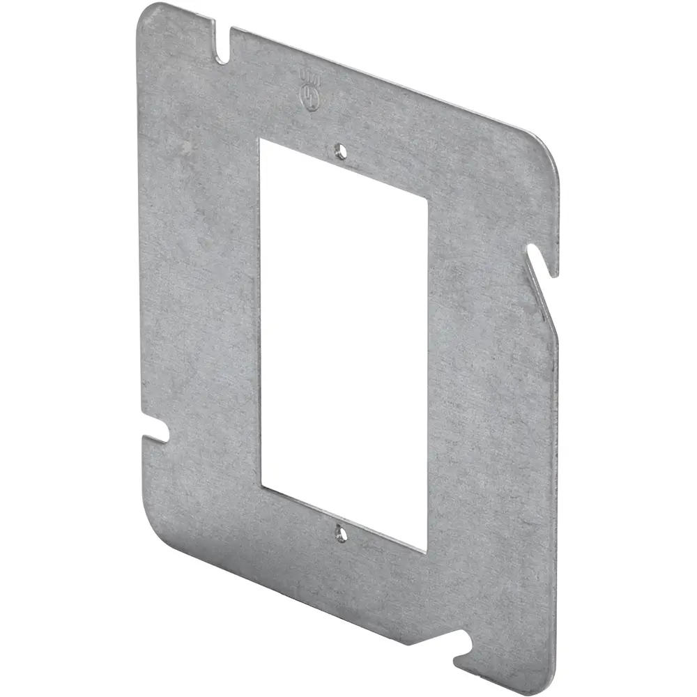 4-11/16" Square Single-Gang Device Ring, Flat