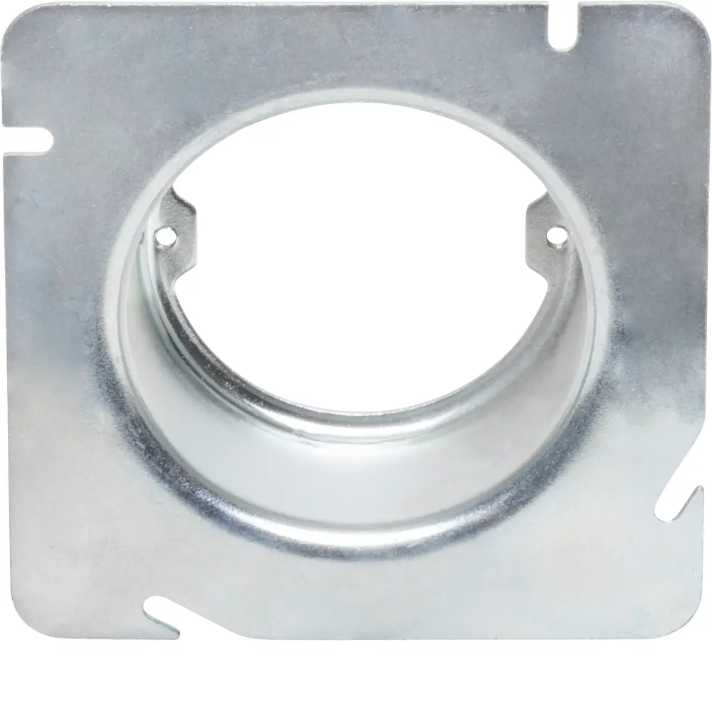 4-11/16" Square to Round Cover,1-1/2" Raised, Open, Ears (2) 3/4" O.C. 2 4-11/16" Square to Round Cover,1-1/2" Raised, Open, Ears (2) 3/4" O.C.