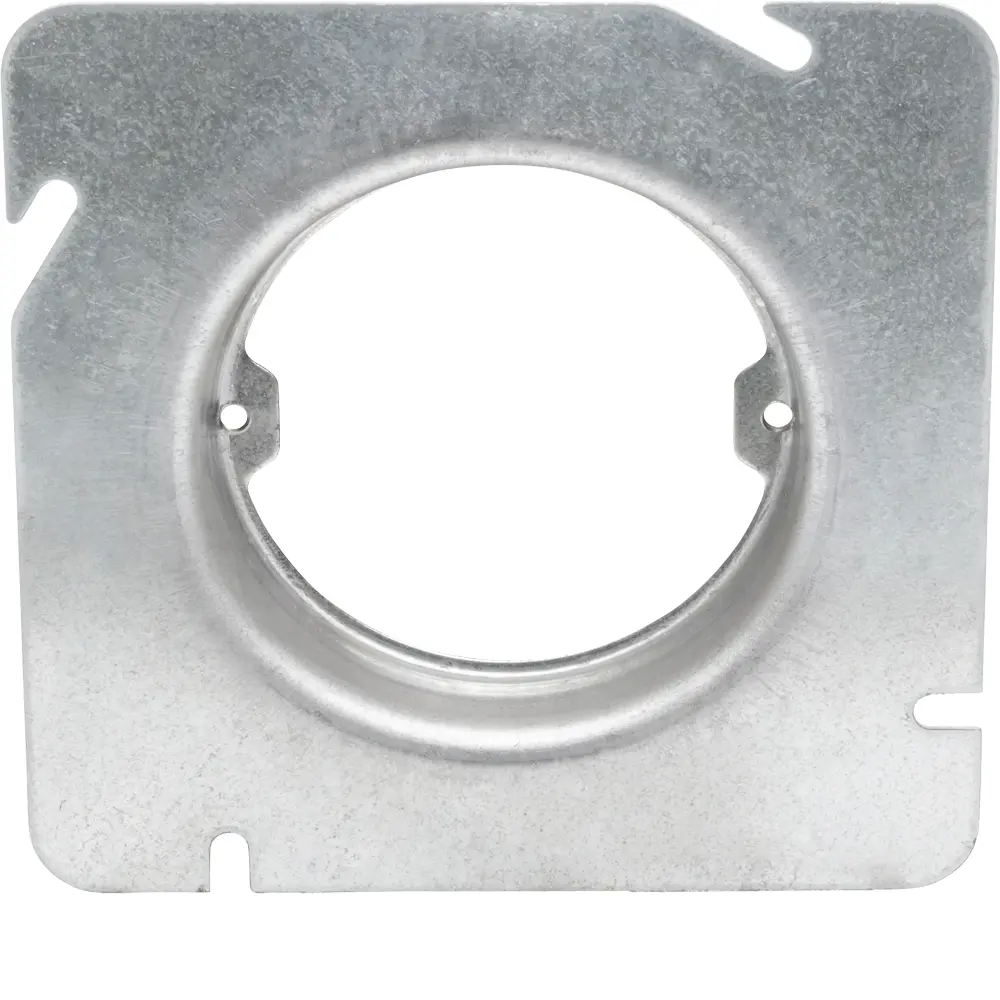 4-11/16" Square to Round Cover, 3/4" Raised, Open, Ears (2) 3/4" O.C
