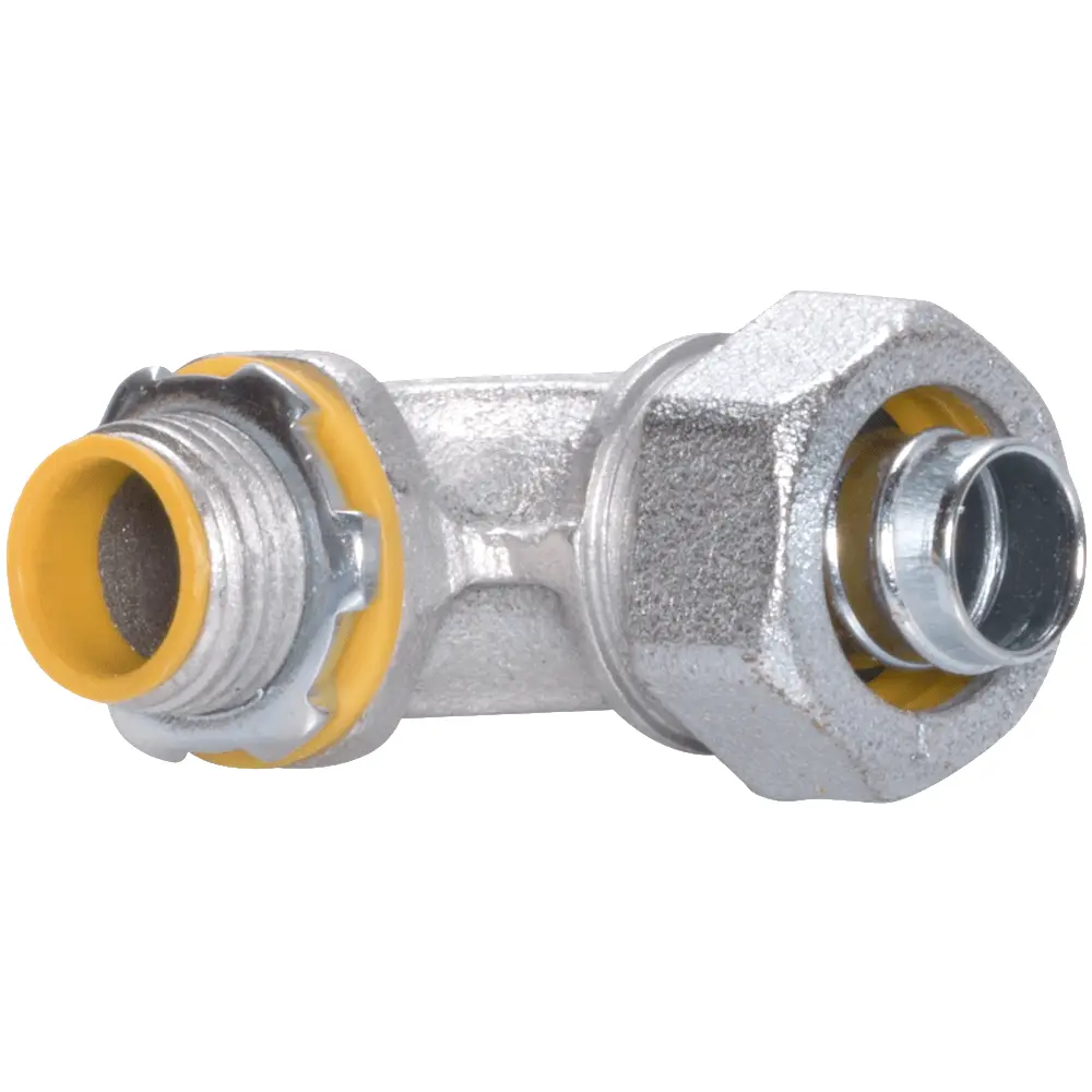 4" 45° Liquid-Tight Connector, Malleable Iron 1 4" 45° Liquid-Tight Connector, Malleable Iron