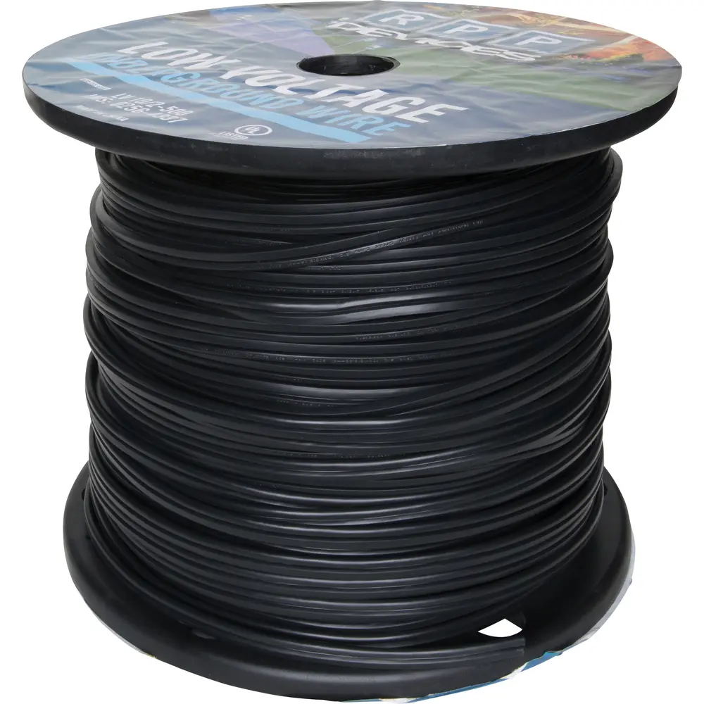 10 AWG, Stranded, Landscape Cable, Copper, Black, 2 Conductor, Reel of 500'