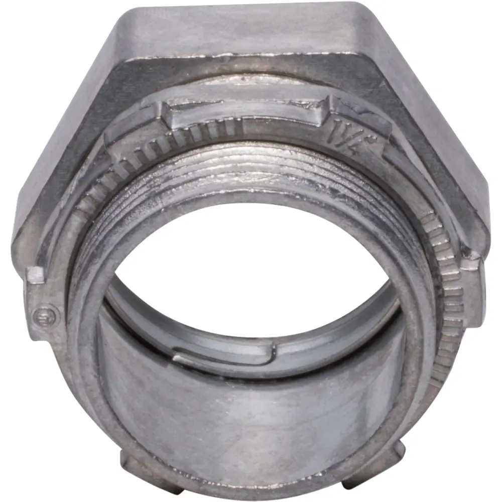 4" EMT Compression Connector, Zinc Die Cast