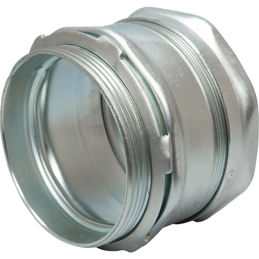 4" EMT Steel Compression Connector