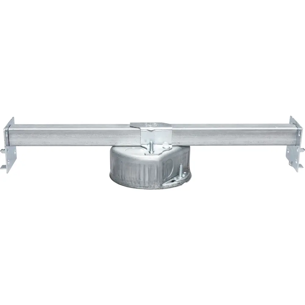 4" Fan Support Box w/ New Work Bar Hanger, 1-1/2" Deep, Contractor Pack