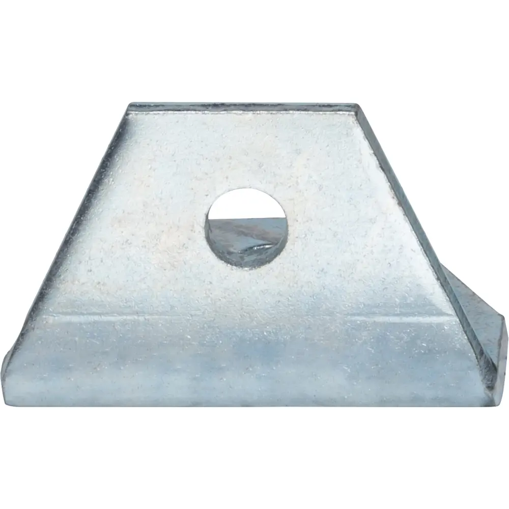 4-Hole 3-Way Gusset Corner Angle Bracket, Electro-Galvanized