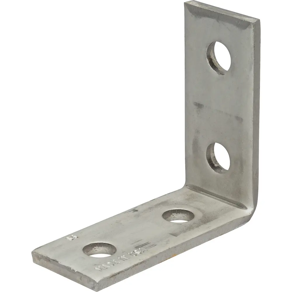 4-Hole Corner Angle Bracket, 316 Stainless Steel