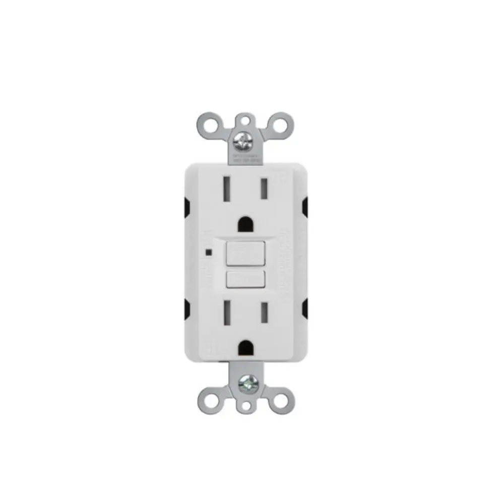 15 A 120 VAC GFCI Tamper-Resistant Receptacle, White