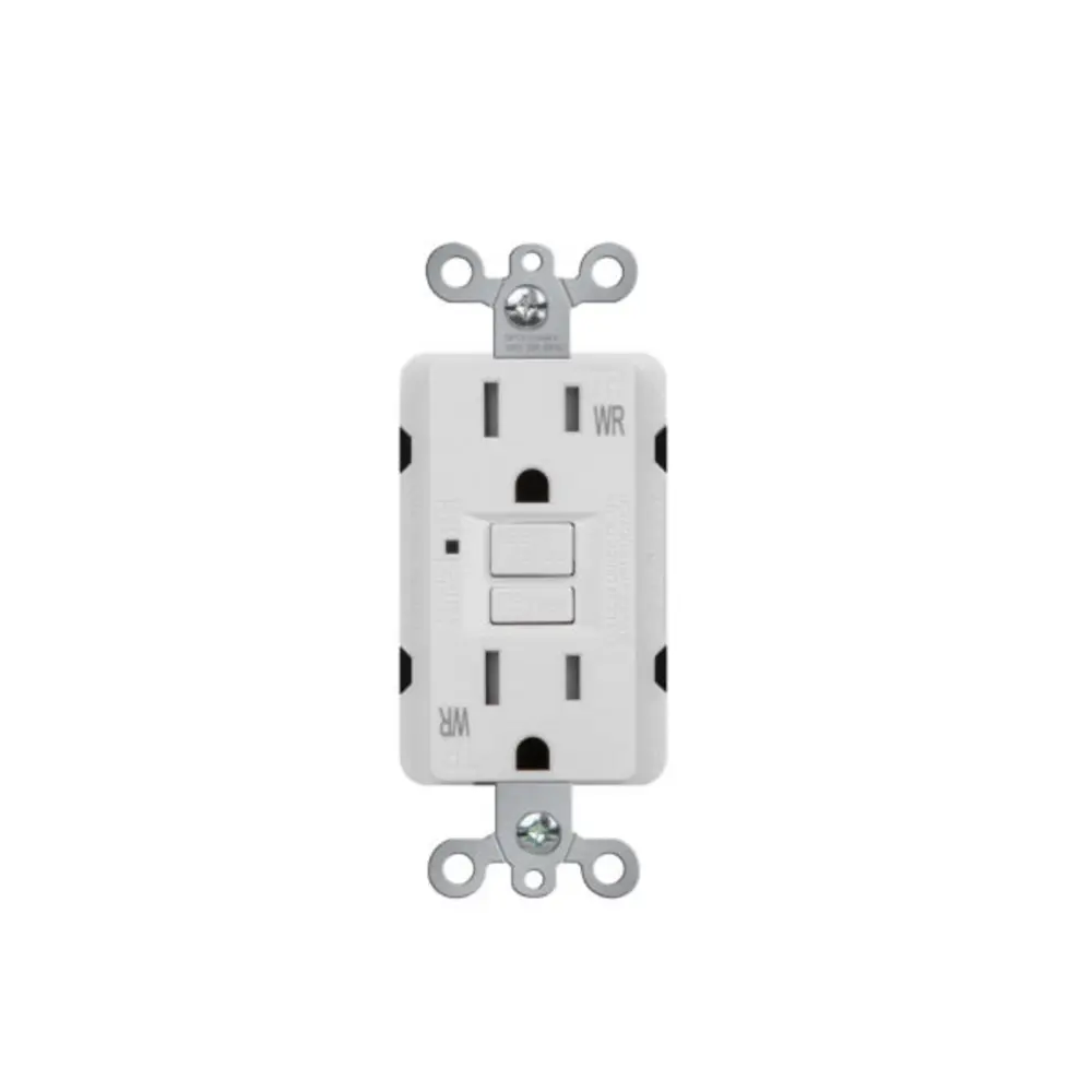 20 A 120 VAC GFCI Tamper-Resistant Receptacle, White