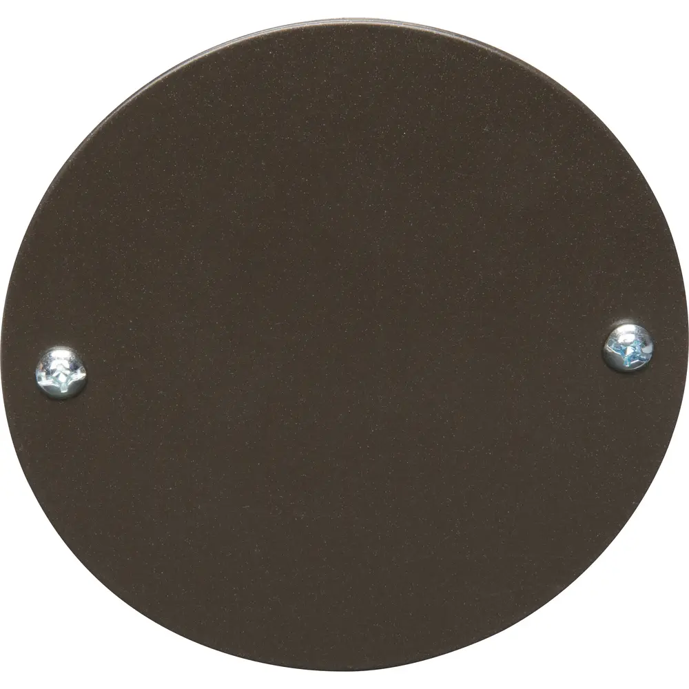 4 in. Round Weatherproof Blank Cover w/ Gasket, Bronze