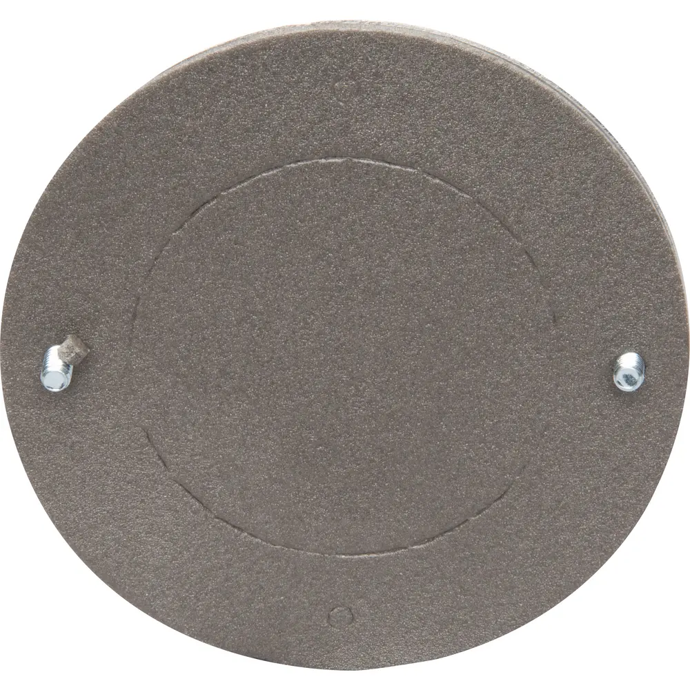 4 in. Round Weatherproof Blank Cover w/ Gasket, Chrome