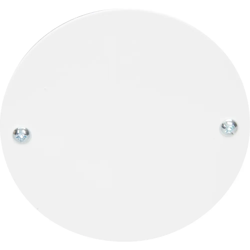 4 in. Round Weatherproof Blank Cover w/ Gasket, White