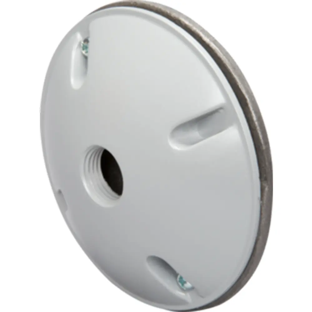 4 in. Round Weatherproof Lamp Holder Cover, (1) 1/2 in., Gray 3 4 in. Round Weatherproof Lamp Holder Cover, (1) 1/2 in., Gray