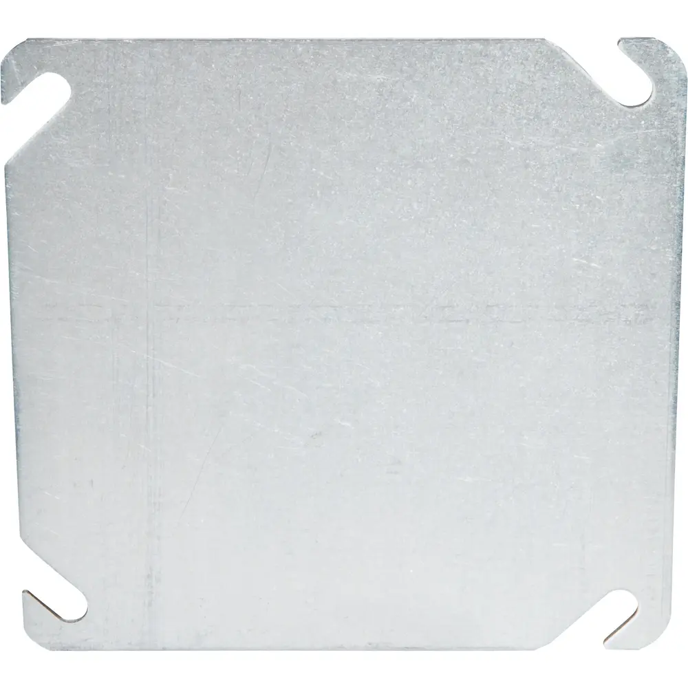 4 in. Square Flat Cover, Blank