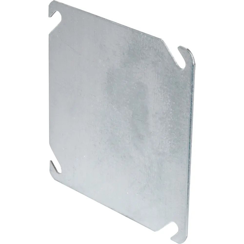 4 in. Square Flat Cover, Blank