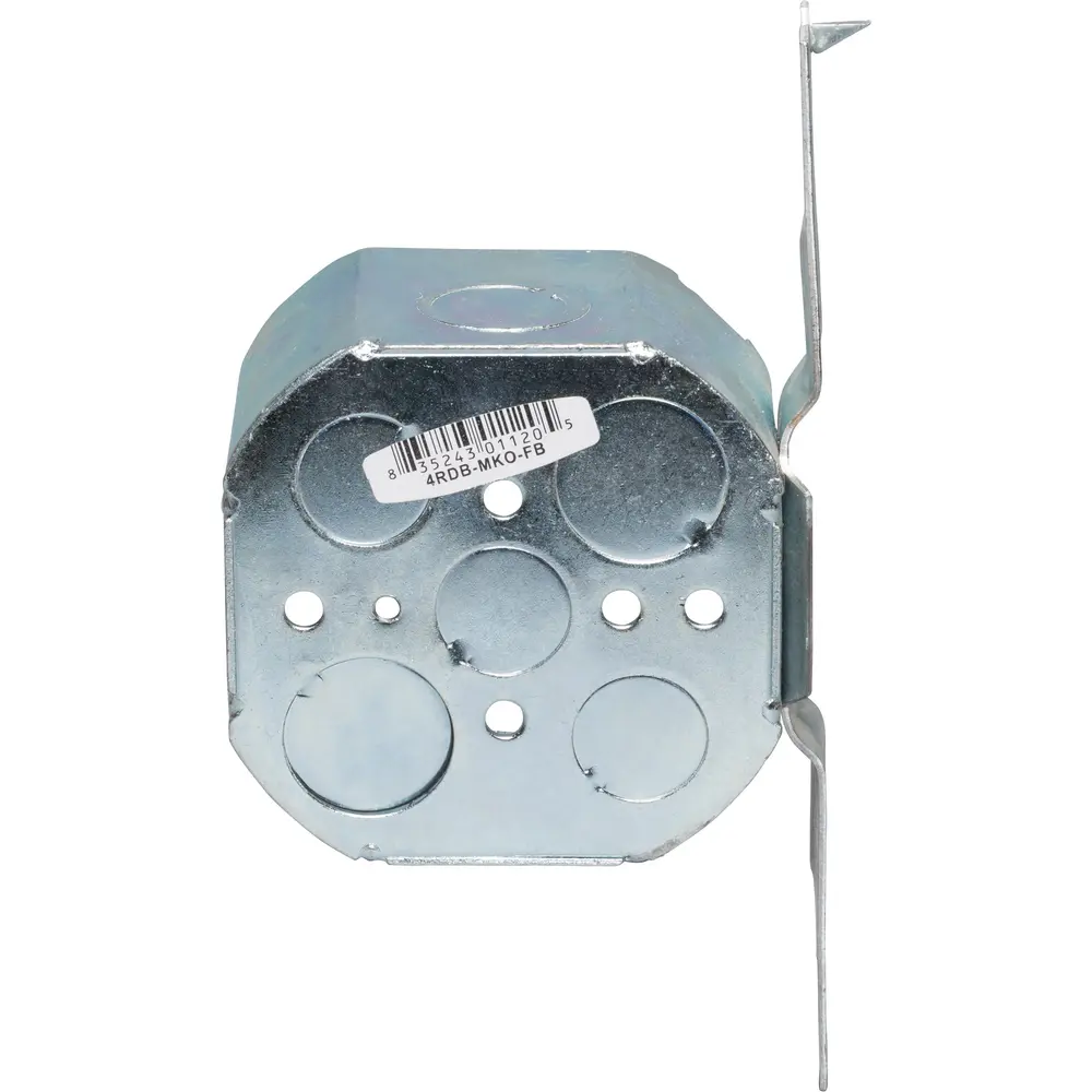 4" Octagon Box Welded, Flush, 1/2", 3/4" MKO's, 2-1/8" Deep 1 4" Octagon Box Welded, Flush, 1/2", 3/4" MKO's, 2-1/8" Deep