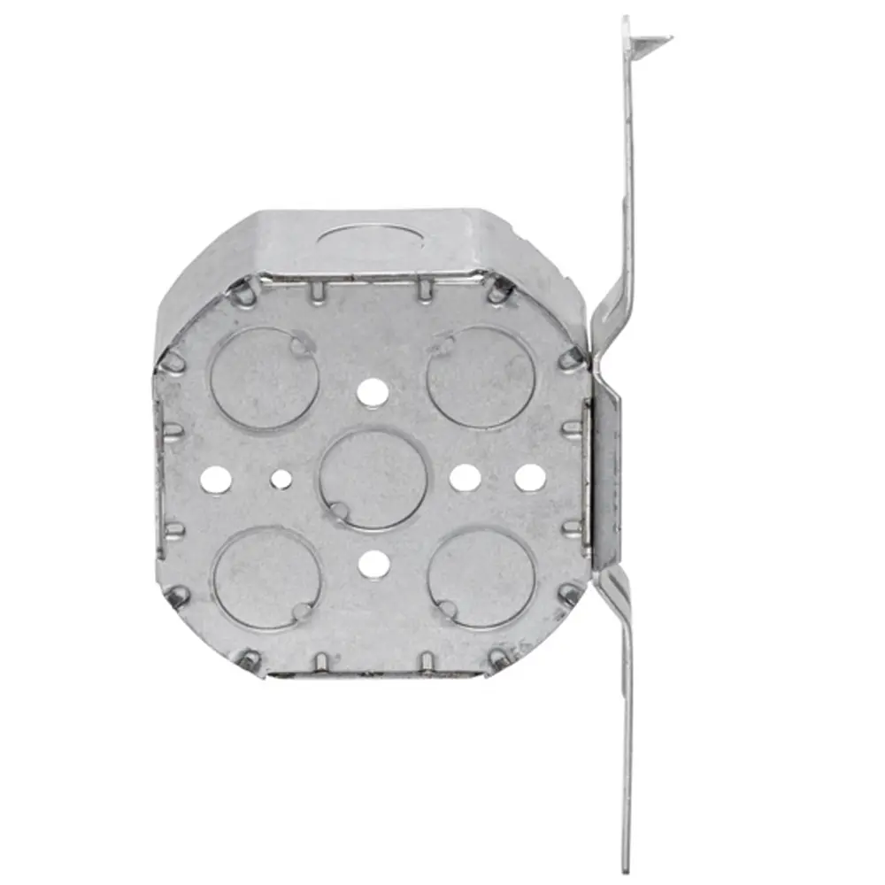 4" Octagon Box Welded, Flush, 1/2" KO's, 1-1/2" Deep