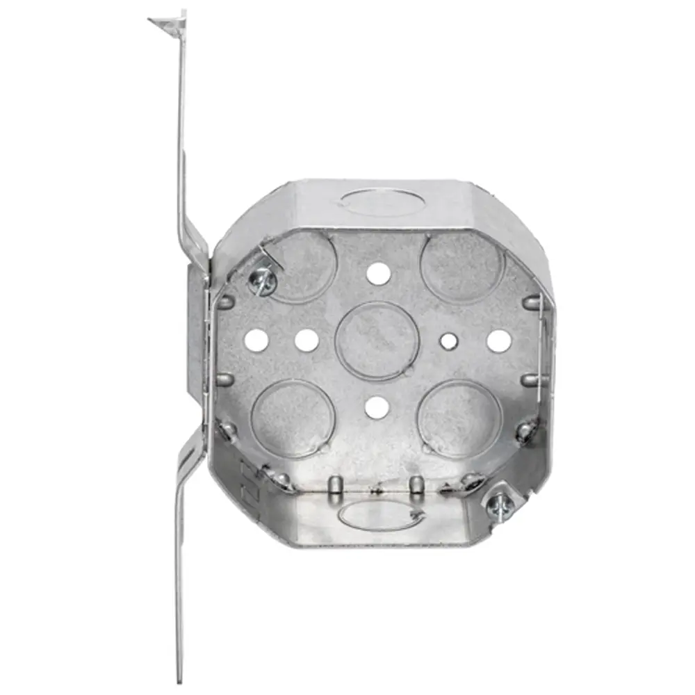 4" Octagon Box Welded, Flush, 1/2" KO's, 1-1/2" Deep