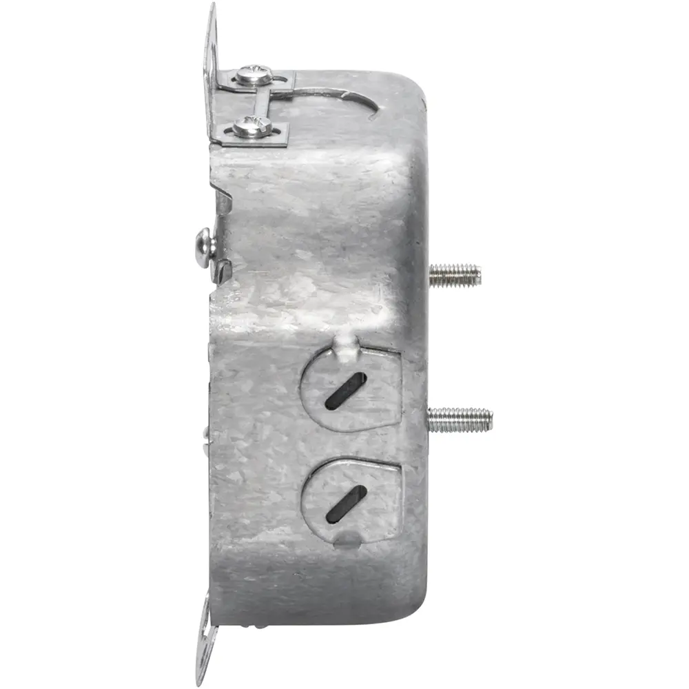4" Octagon Box Welded w/ BX/MC Clamps & Ears, 1/2" KO's, 1-1/2" Deep 3 4" Octagon Box Welded w/ BX/MC Clamps & Ears, 1/2" KO's, 1-1/2" Deep