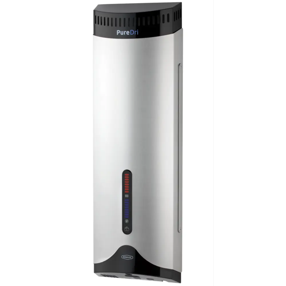 PureDri Sanitizing Hand Dryer w/20 Second Dry Time, Stainless Steel, 115V