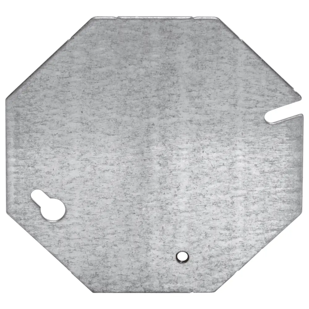 4" Octagon Ring Cover Flat, Blank