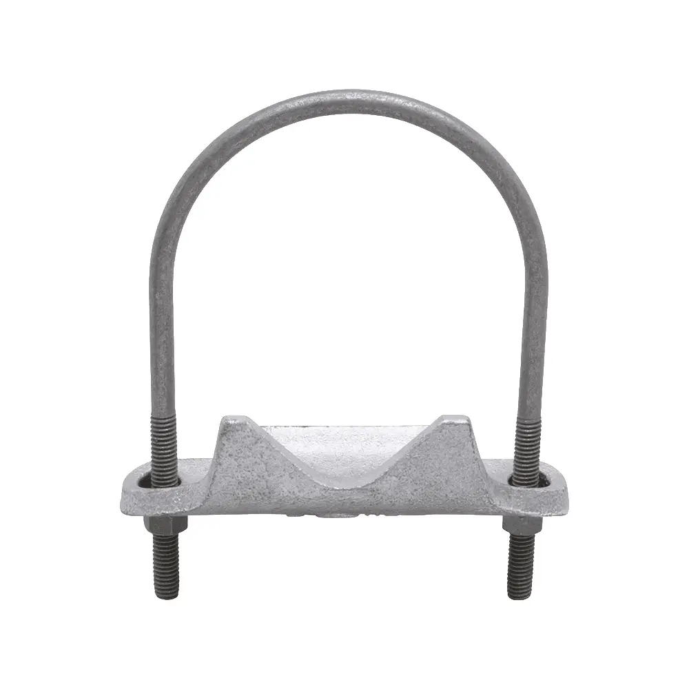 4" Right Angle Conduit Support, Malleable Iron