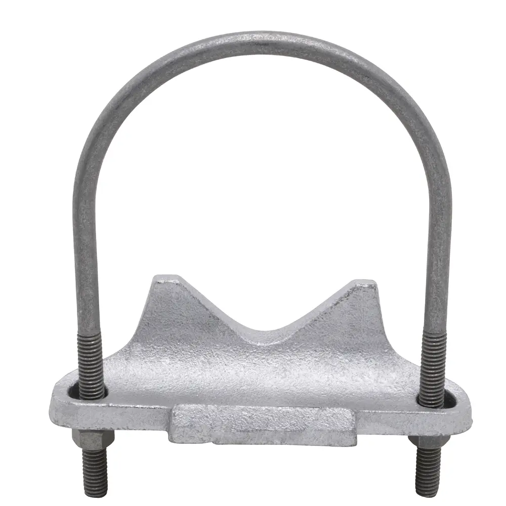 4" Right Angle Conduit Support, Malleable Iron