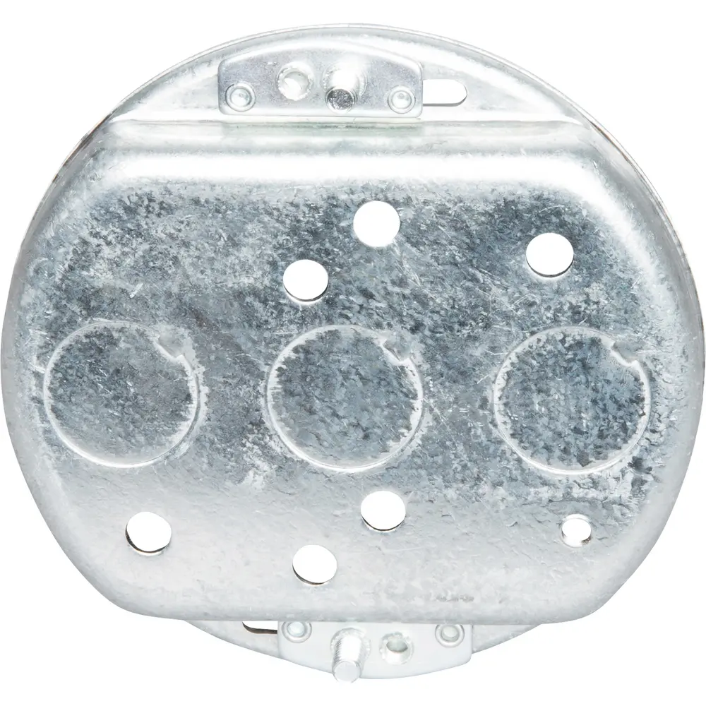 4" Round Fan Support Box, 1/2" Deep, Dry Location Rated