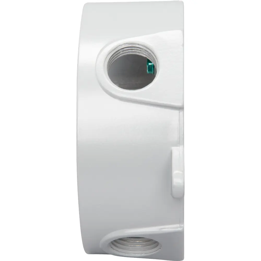 4" Round Weatherproof Box, (5) 1/2" Hole, Gray