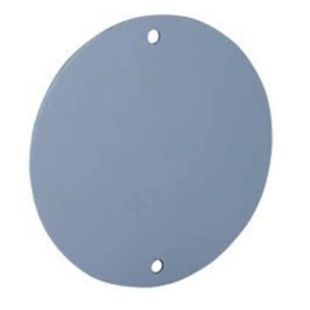 4" Round Weatherproof Steel Cover With Gasket-Gray