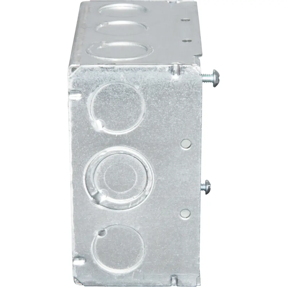 4" Square Box 1-1/2" Deep w/ Raised Ground Emboss