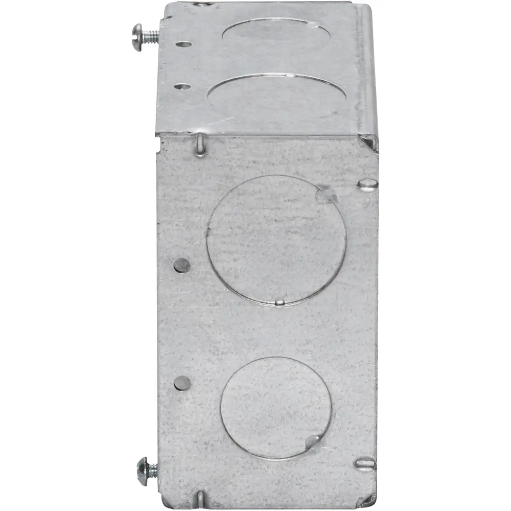 4" Square Box, 1/2", 3/4", 1" KO's, 2-1/8" Deep