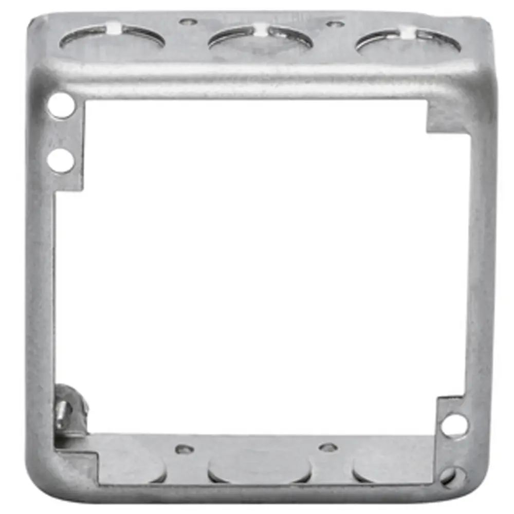 4" Square Box Extension w/ 1/2" KO, 1-1/2" Deep