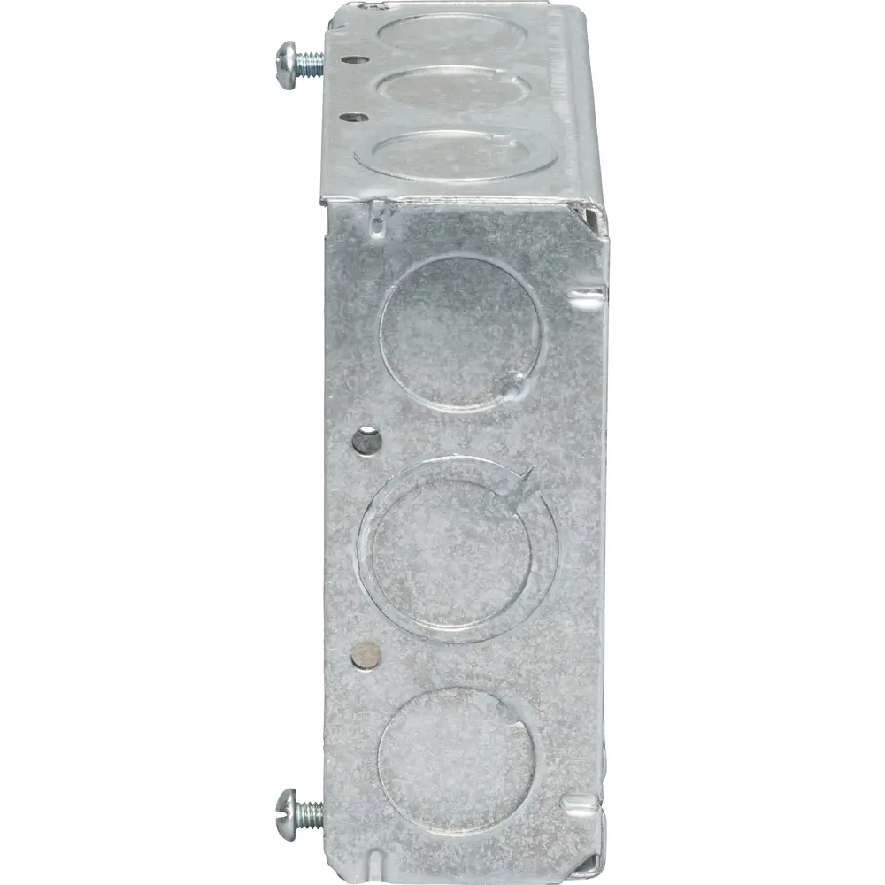 4" Square Box Handy Box Extension, 1/2" MKO's, 1-1/2" Deep 3 4" Square Box Handy Box Extension, 1/2" MKO's, 1-1/2" Deep