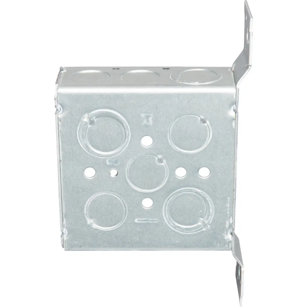 4" Square Box w/ MKO, Flush Bracket, 1/2" MKO's, 1-1/2" Deep