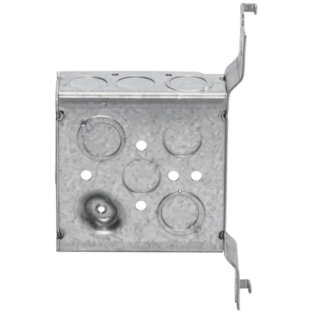4" Square Box w/ MKO, Wood Stud Bracket, 1/2" MKO's, 1-1/2" Deep