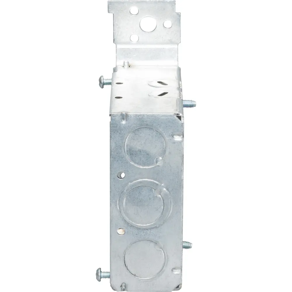 4" Square Box w/ Non-Metallic Clamps, Flush Bracket, 1/2" KO's, 1-1/2" Deep 3 4" Square Box w/ Non-Metallic Clamps, Flush Bracket, 1/2" KO's, 1-1/2" Deep