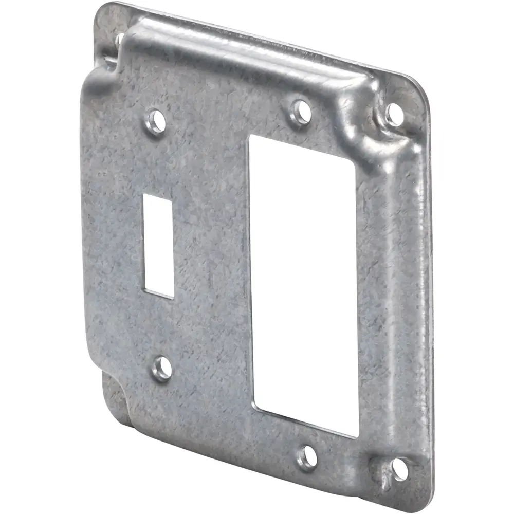 4" Square Industrial Cover, 1/2" Raised, Toggle/GFCI 1 4" Square Industrial Cover, 1/2" Raised, Toggle/GFCI