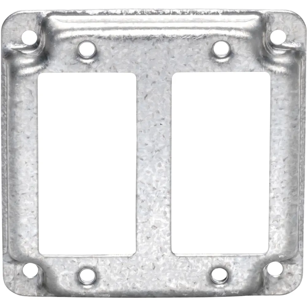 4" Square Industrial Cover, 2 GFCI Or 2 Decorative Switches 1 4" Square Industrial Cover, 2 GFCI Or 2 Decorative Switches