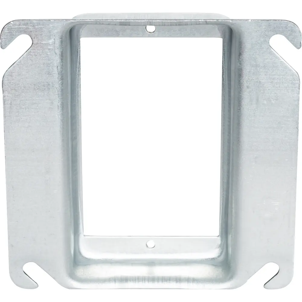 4" Square Single-Gang Device Ring, 3/4" Raised, 5.5 Cu. In.