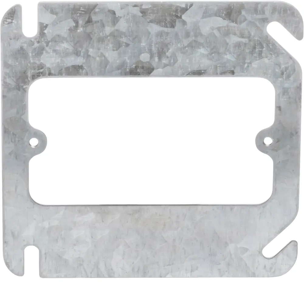 4" Square Single-Gang Device Ring, Flat