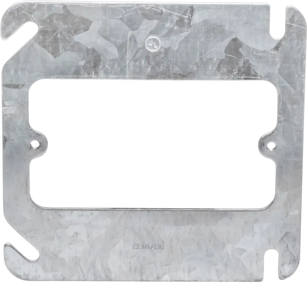 4" Square Single-Gang Device Ring, Flat