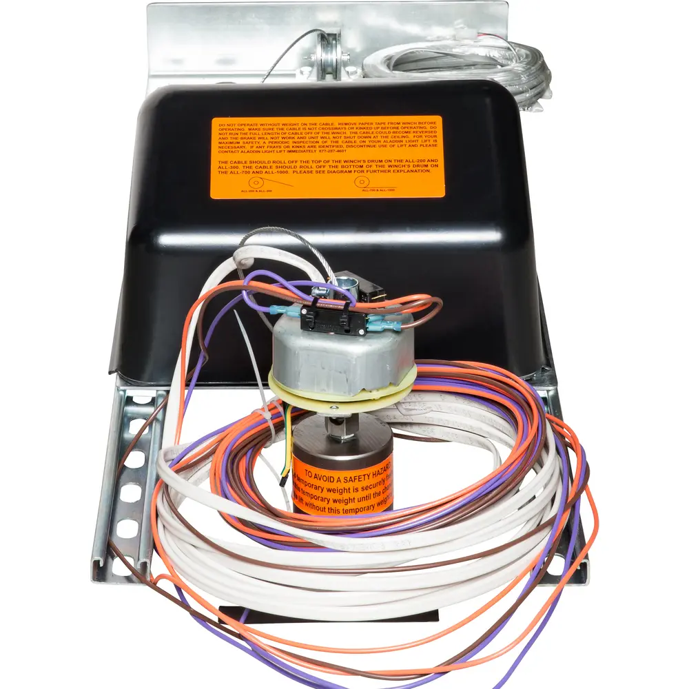 Residential Grade Remote Mount Motorized Light Fixture Lift System 300LB