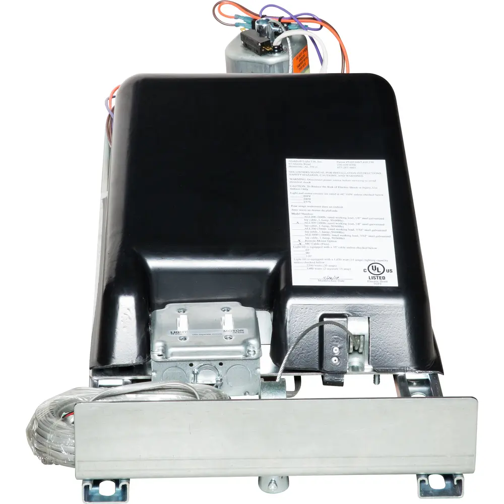 Residential Grade Remote Mount Motorized Light Fixture Lift System 300LB