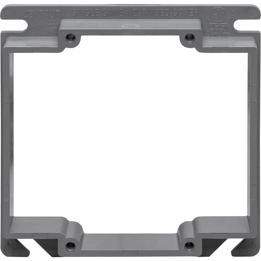 4" x 4" 2-Gang Outlet Box, 1/2" Raised