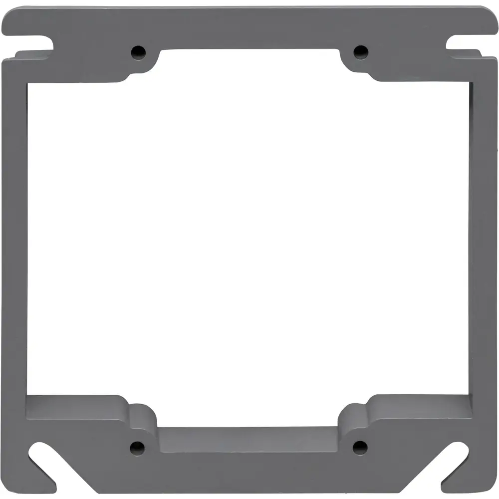 4" x 4" 2-Gang Outlet Box, 1/2" Raised