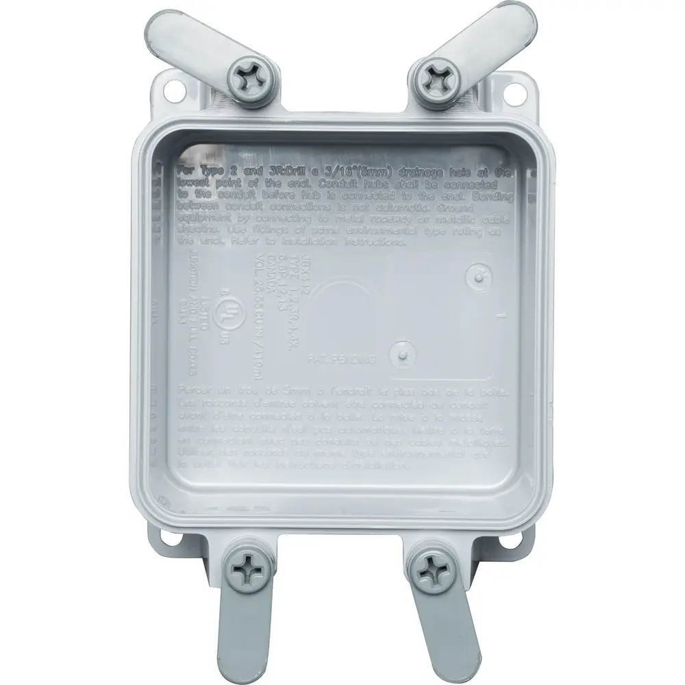4" x 4" x 2" Fastener System Junction Box