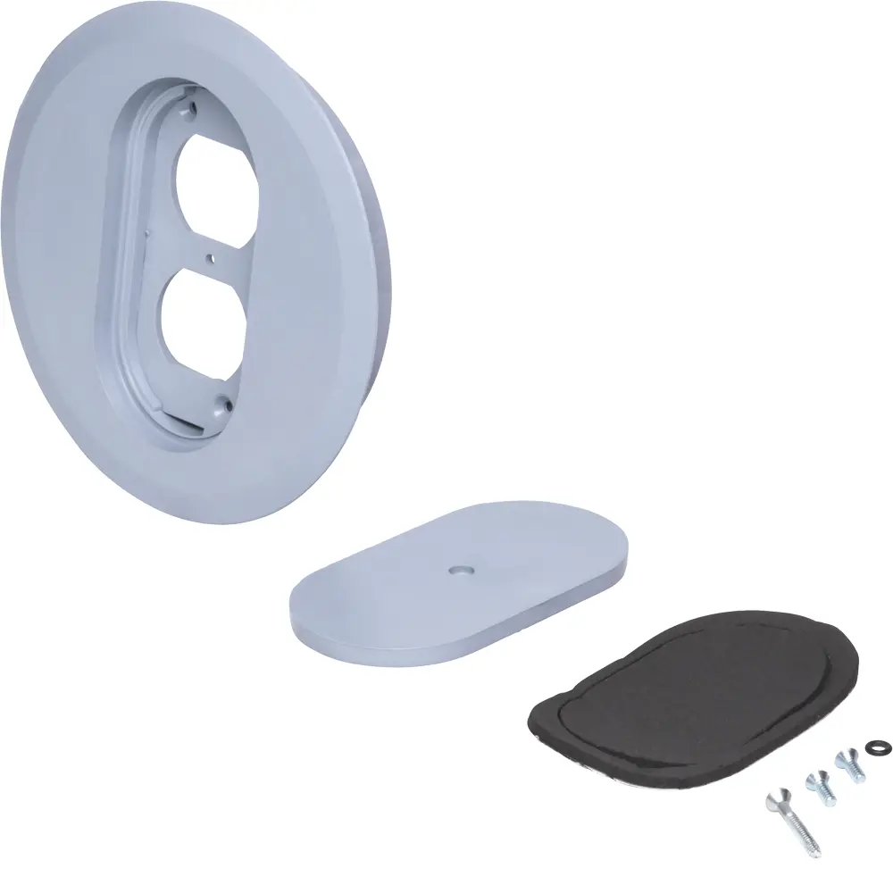 5-1/2" Non-Metallic Duplex Receptacle Cover for Non-Metallic Floor Box